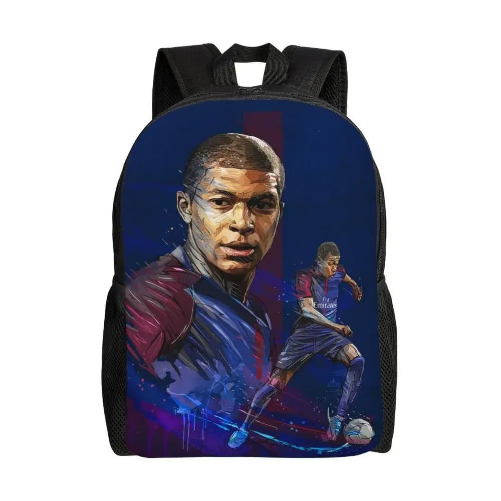 Voetbal Rugzak Kinderen Blauw Bordeaux Design