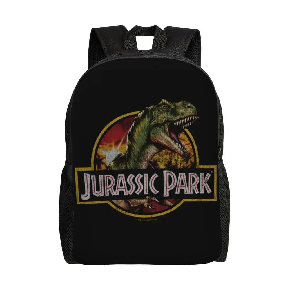 Zwarte Rugzak Jurassic Park Logo Design