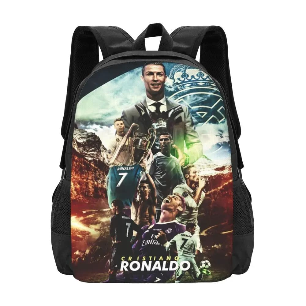 Zwart Rugzak Voetbaldesign Jongens Comfortabel