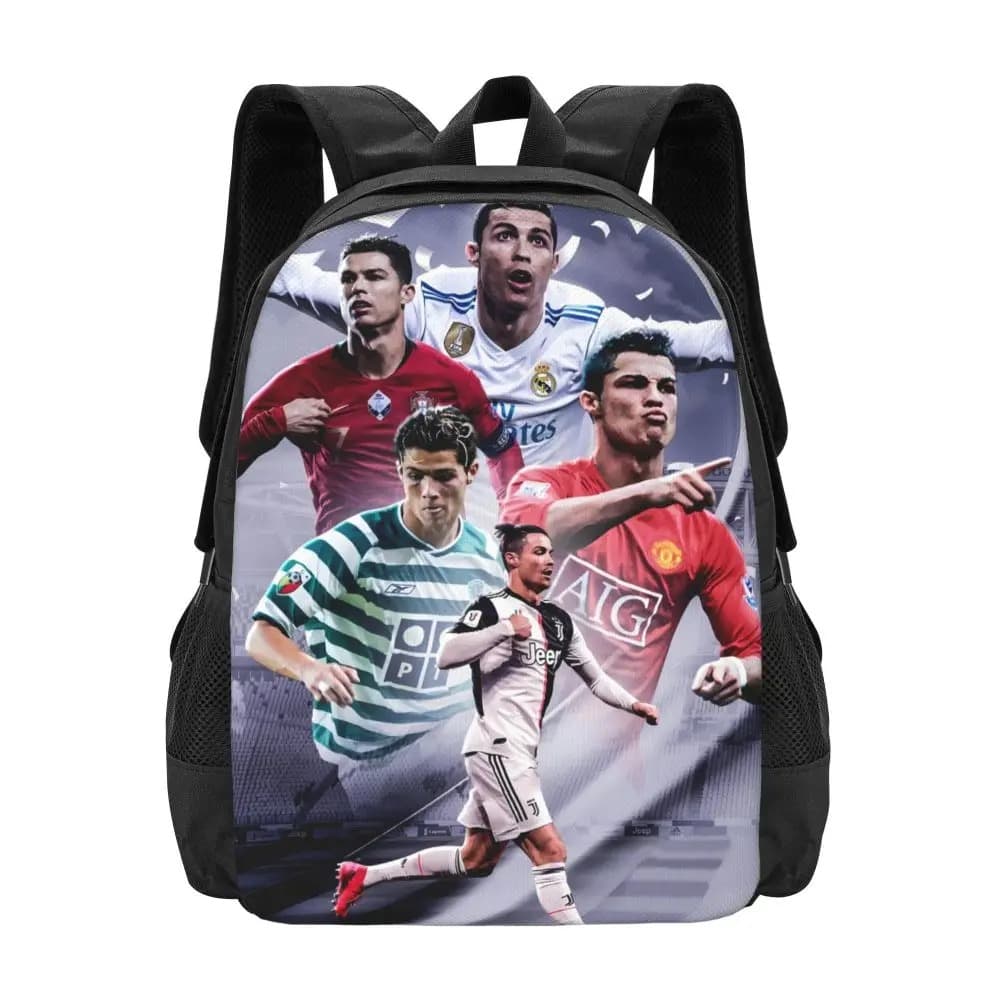 Voetbal Rugzak met Speler Design Zwart