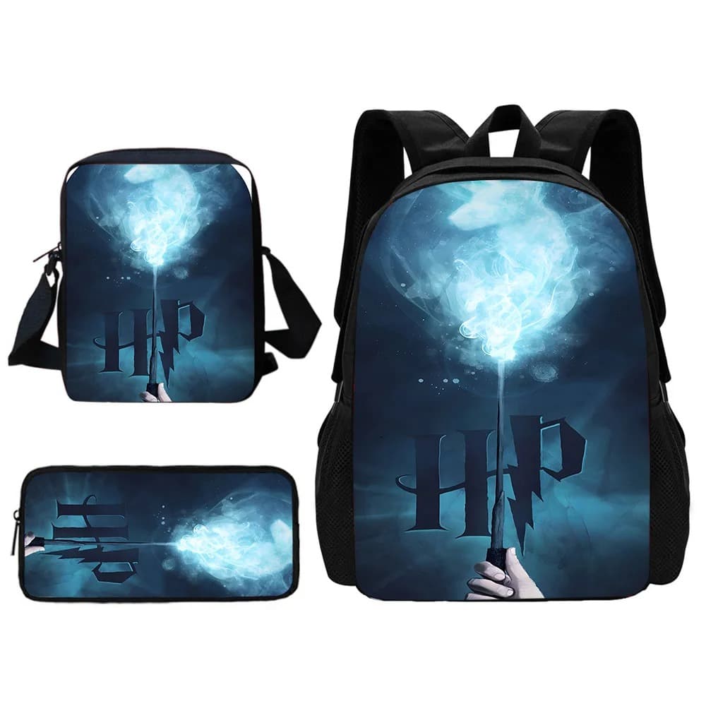 Harry Potter Rugzak Set 3-Delig Blauw