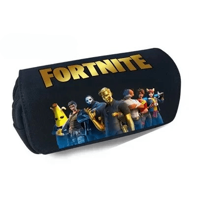 Fortnite Etui Cylindrisch Zwart met Personages