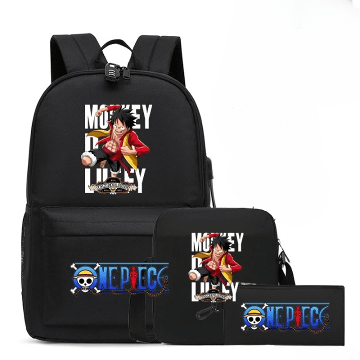 One Piece Rugzak Set met Luffy Design (Model: Luffy)