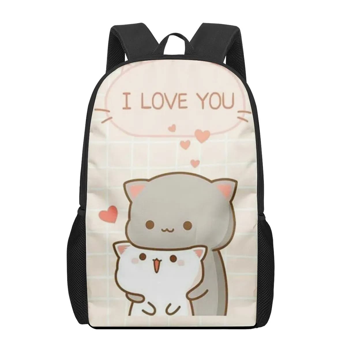 Kinder Rugzak Met Schattige Katten Illustratie