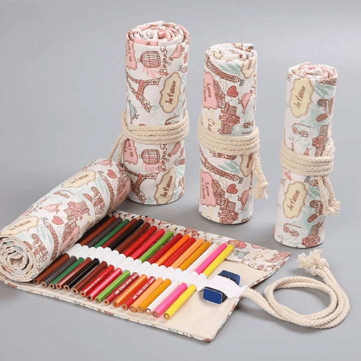 Rolbare Etui Crayons Vintage Parijs Design