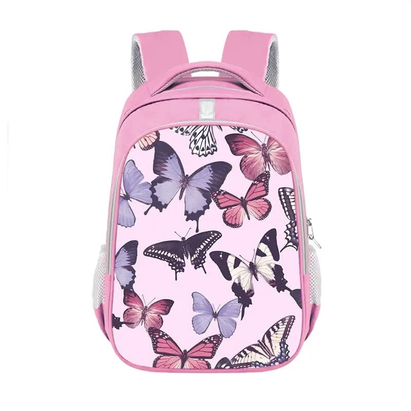 Roze Kinder Rugzak met Vlinderdesign