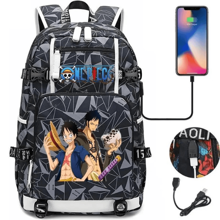 One Piece Rugzak met Kleurige Personages