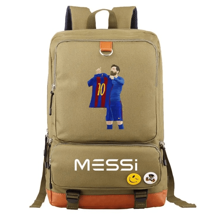 Voetbal Rugzak Messi Kaki of Zwart