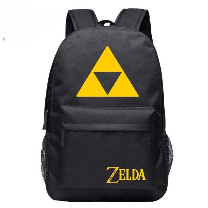 Zwarte Rugzak Zelda Triforce Design