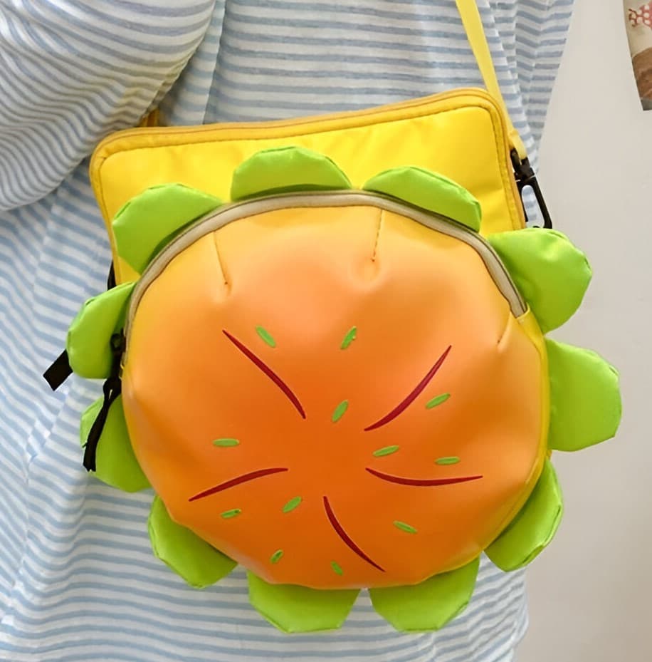 Hamburger Rugzak Kinderen - Origineel Design (Stijl: Schoudertas)