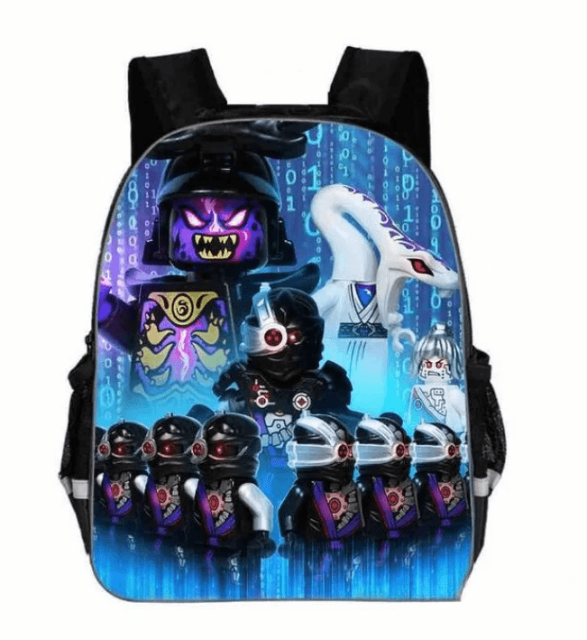 Ninjago Rugzak met LEGO Personages Blauw Zwart