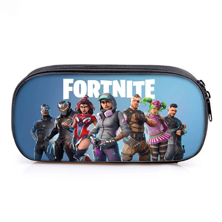 Fortnite Etui Blauw met Personages Design