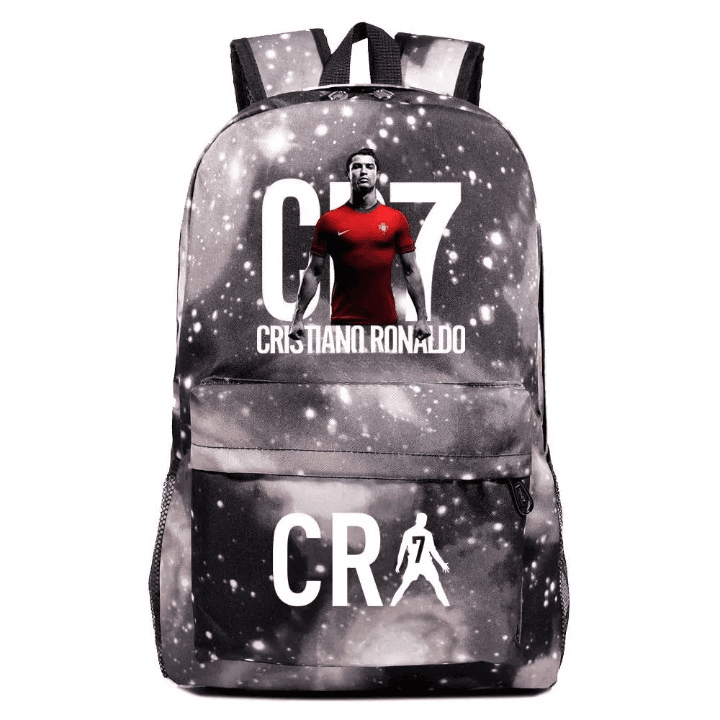 CR7 Rugzak Zwart met Witte Accenten