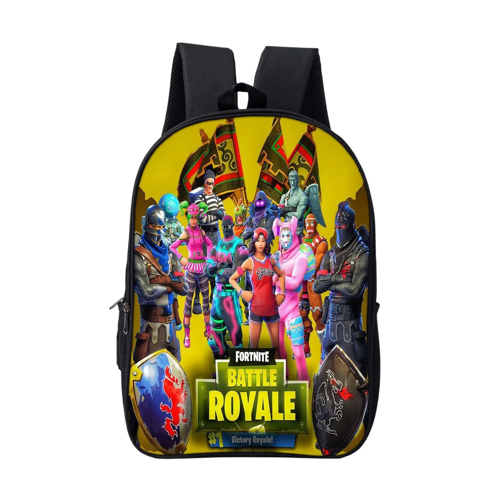 Fortnite Rugzak met Gele Achtergrond