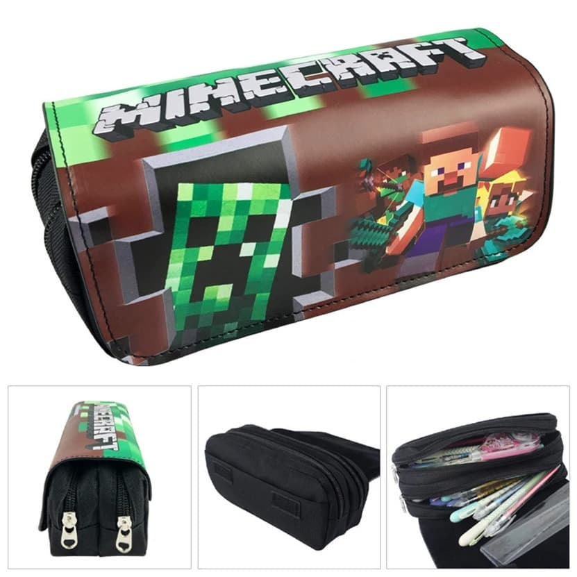 Minecraft Etui Pixel Design Steve Creeper