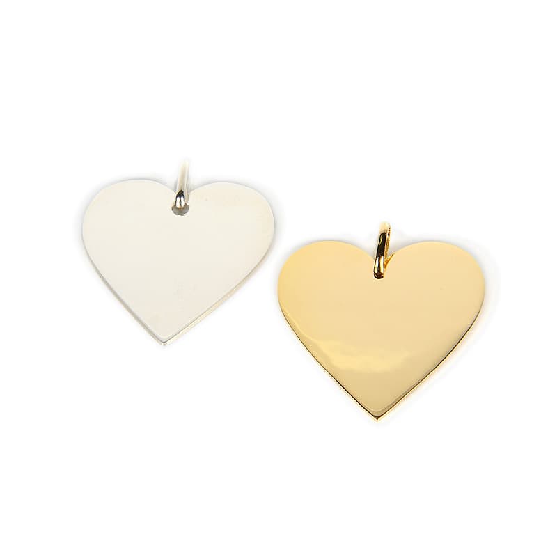 COLLIER PENDENTIF COEUR PLEIN GM