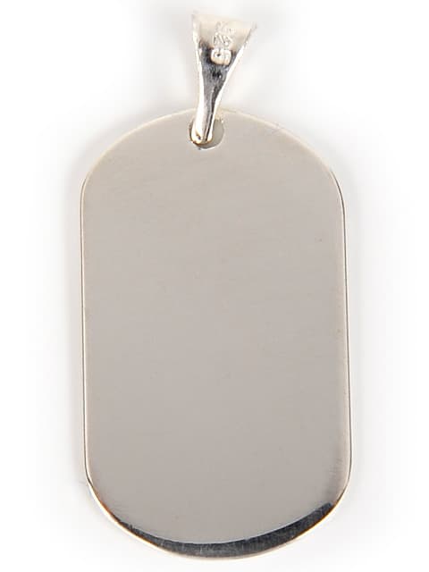 COLLIER PLAQUE MILITAIRE PERSONNALISABLE POUR ENFANT