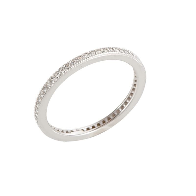 BAGUE ALLIANCE PAVÉE DE ZIRCONIUM
