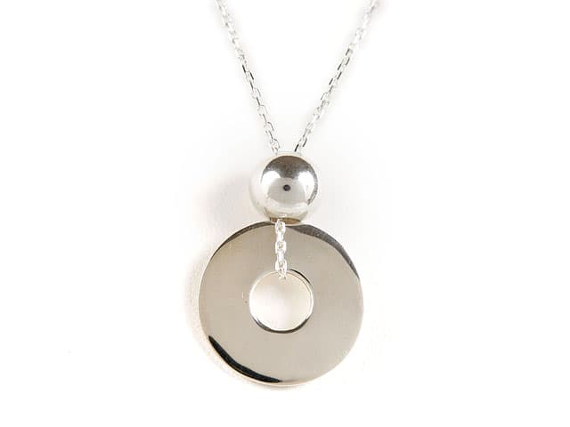 COLLIER CIBLE RONDE PERLE