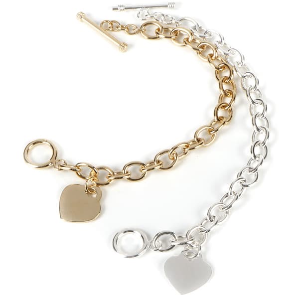 BRACELET CHAINE ET SON COEUR
