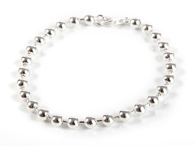 BRACELET BOULES ARGENT