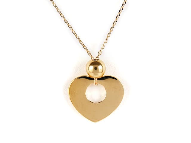 COLLIER CIBLE COEUR PERLE
