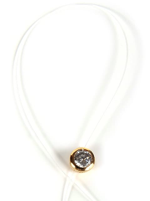 COLLIER SOLITAIRE FIL DE NYLON