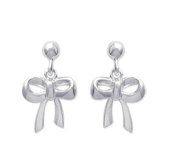 BOUCLES D'OREILLES NOEUDS ARGENT OU PLAQUE OR