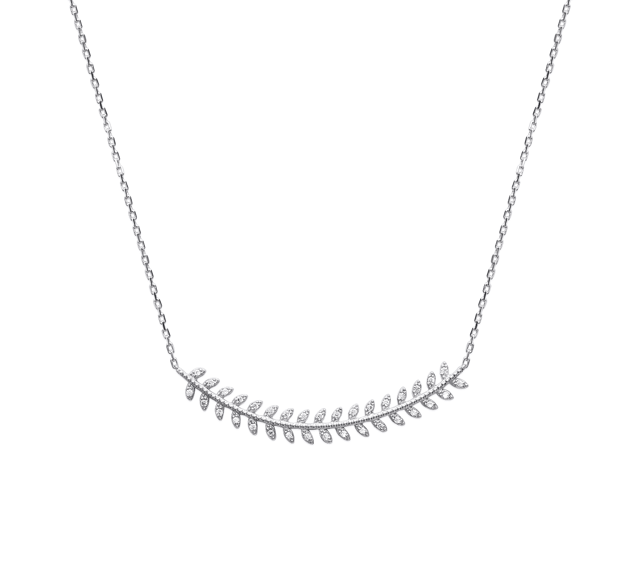 COLLIER CHAÎNE EPIS SERTI DE ZIRCONIUM