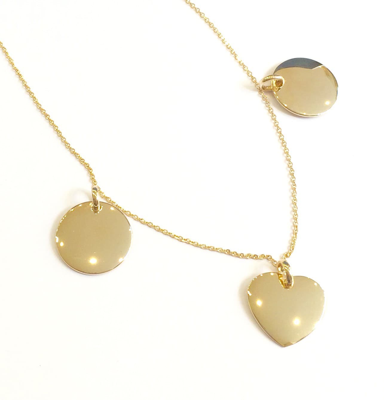 COLLIER AVEC CHOIX DE DIFFERENTS PENDENTIFS (ARGENT OU PLAQUE-OR) - Plaqué-Or