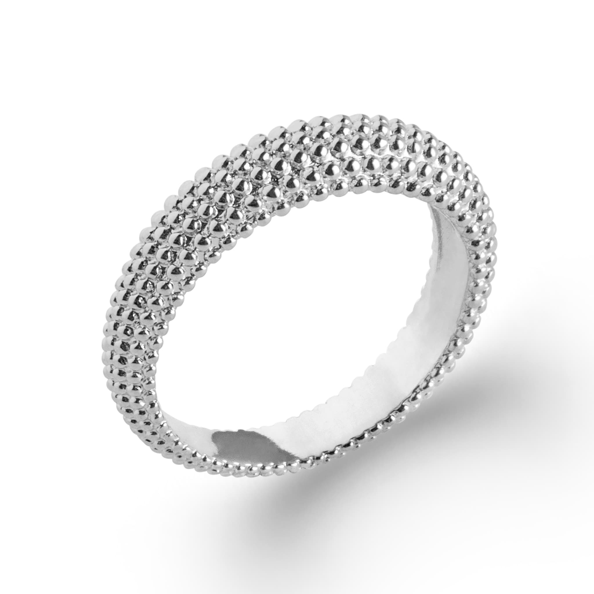 BAGUE FINE PARSEMEE DE PERLES