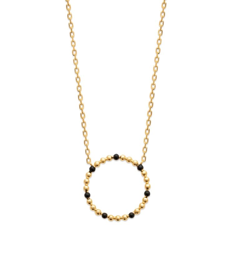 COLLIER CERCLE EVIDE PERLE