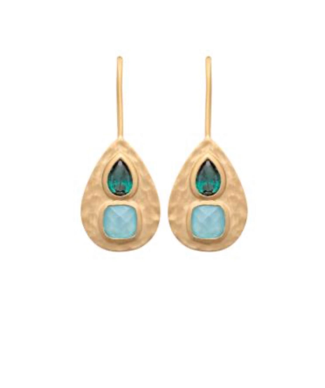 BOUCLES D'OREILLES BICOLORE