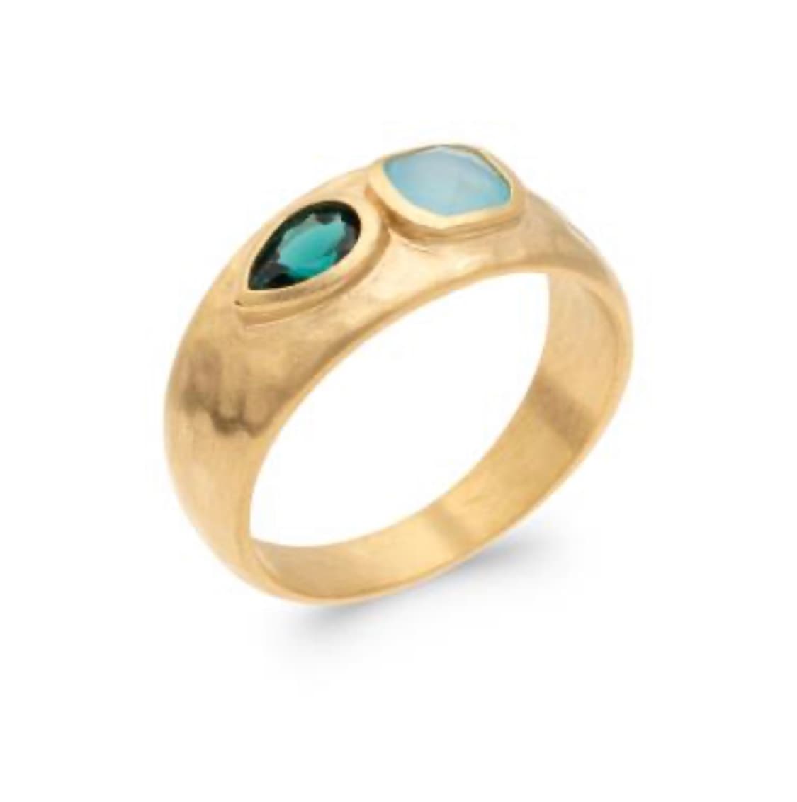 BAGUE JONC FINE BICOLORE