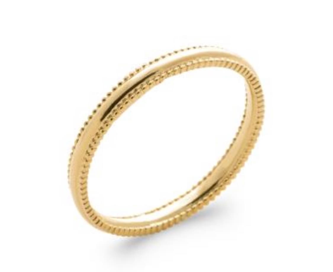 BAGUE ANNEAU PLAQUE OR PERLE
