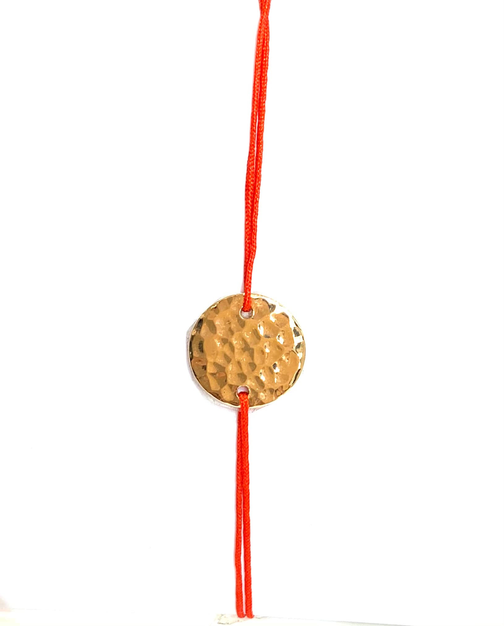 BRACELET MINI PLAQUE RONDE MARTELEE ENFANT