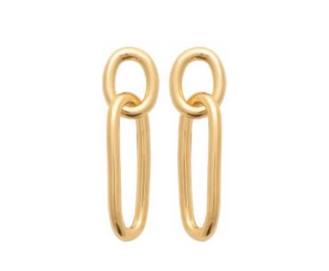 BOUCLES D'OREILLES DOUBLE ANNEAU
