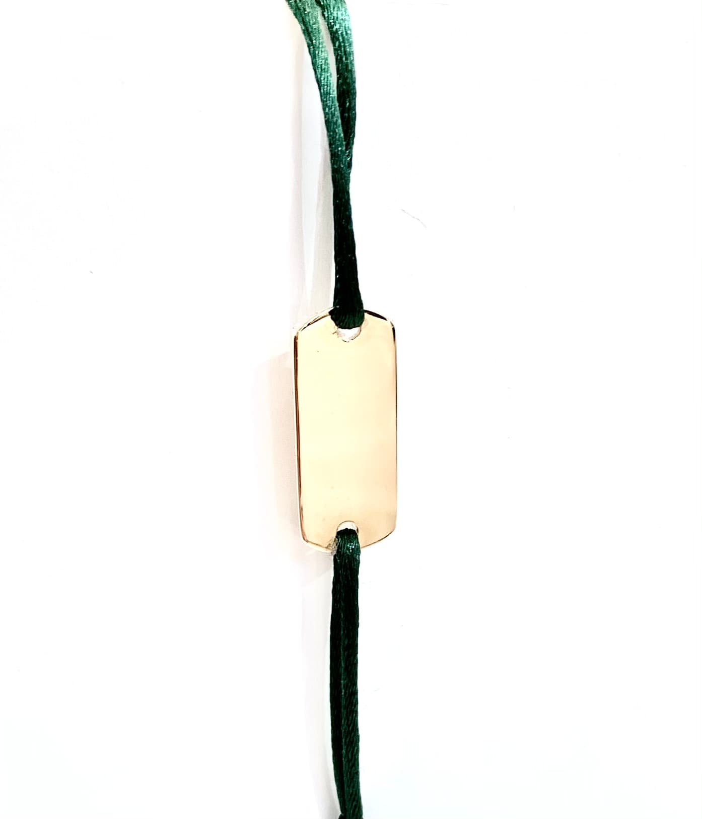 BRACELET PLAQUE RECTANGLE HOMME