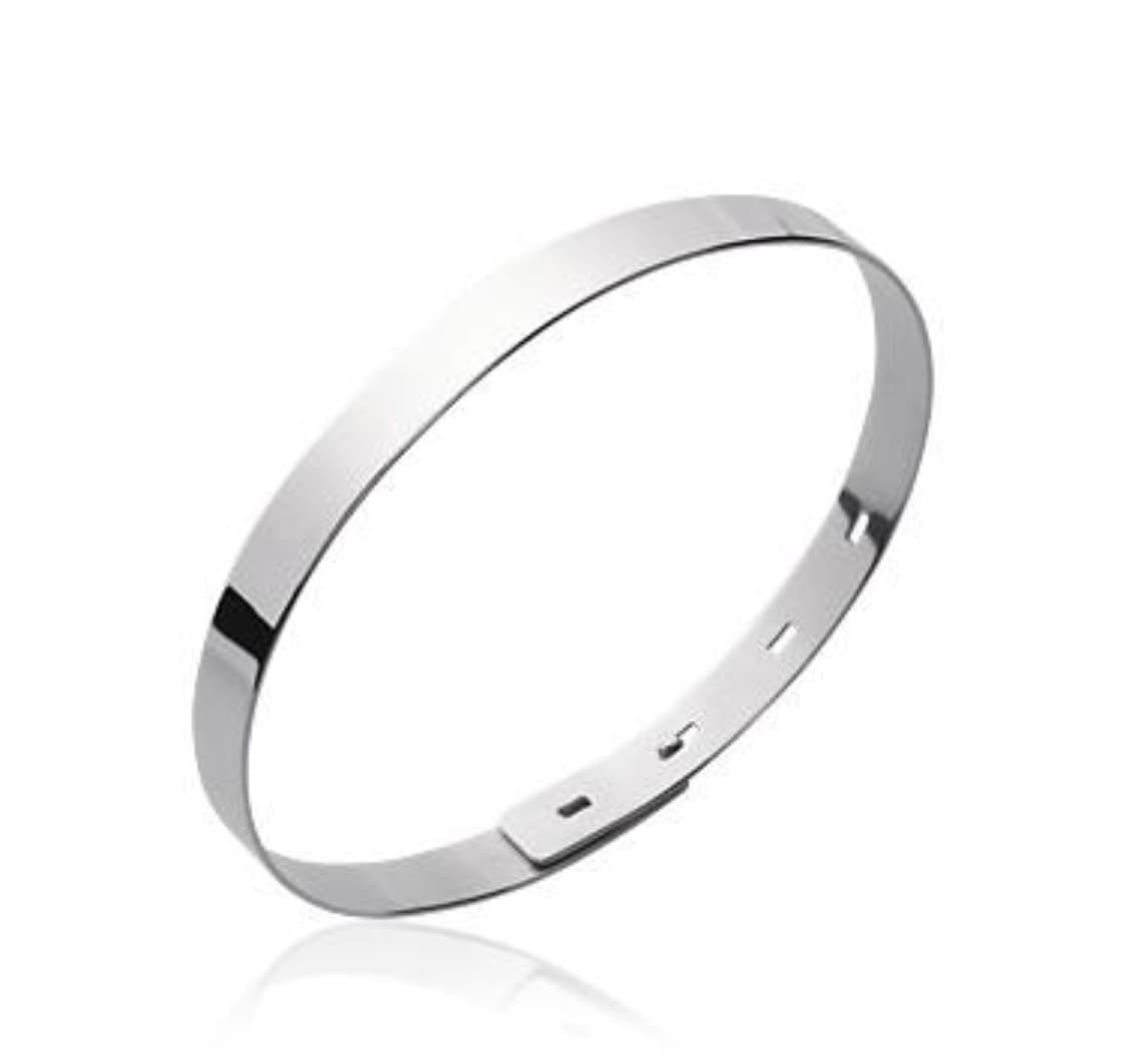 BRACELET JONC ARGENT HOMME