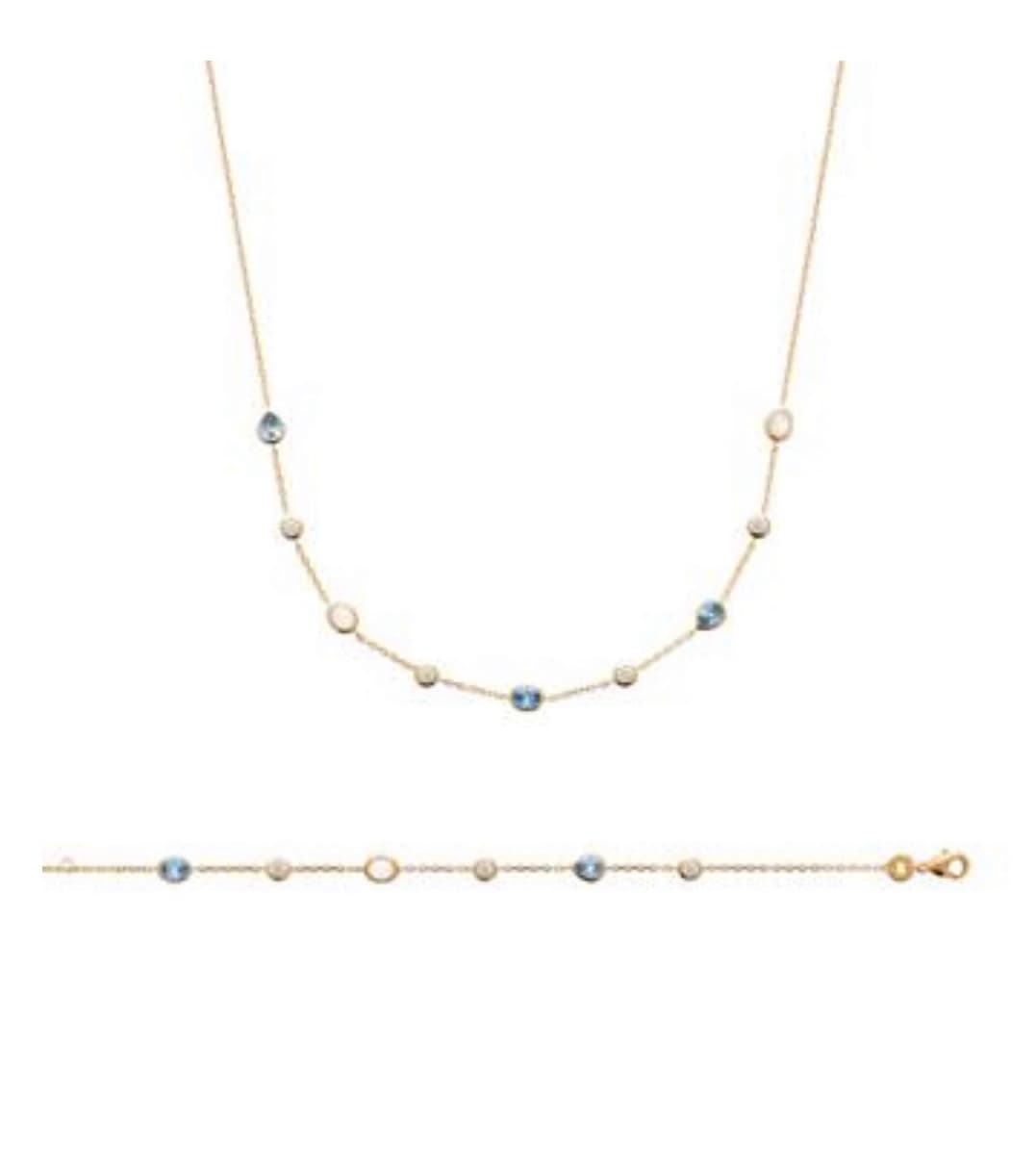 BRACELET AVEC DES PIERRES DU CRISTAL ET PIERRE DE LUNE
