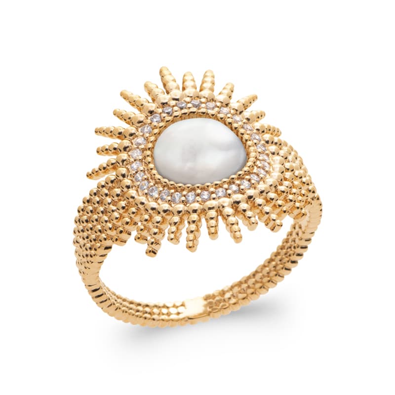 BAGUE SOLEIL NACRE