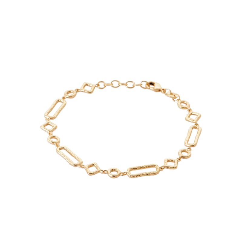 BRACELET À MAILLONS GÉOMÉTRIQUES