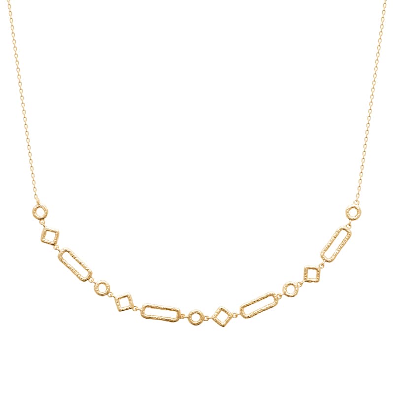 COLLIER À MAILLONS GÉOMÉTRIQUES