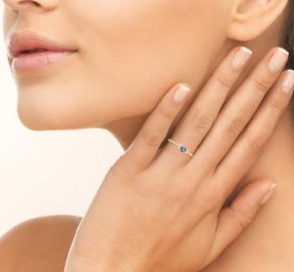 BAGUE PIERRES FINES - Taille 50