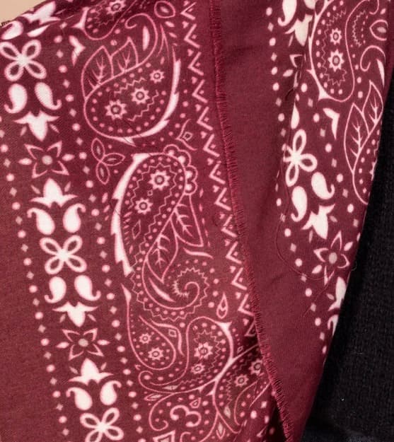 Foulard carré imprimé jacquard 90*90cm