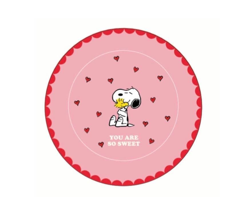 COLLECTION ASSIETES SNOOPY ROUGES VERTES JAUNES