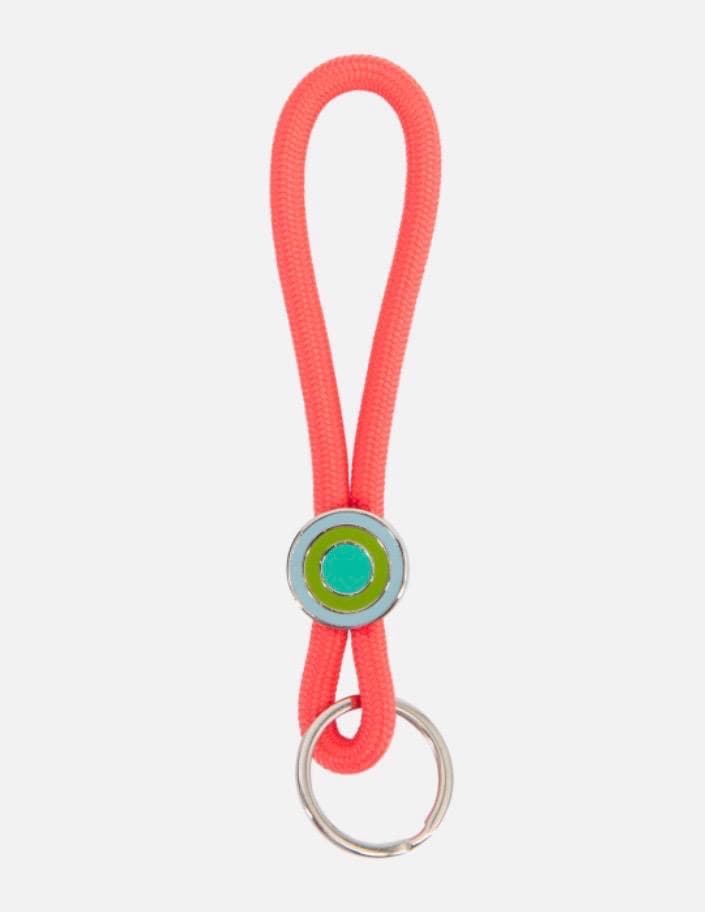 PORTES CLEFS EN CORDE AVEC ROND CONTRASTÉ