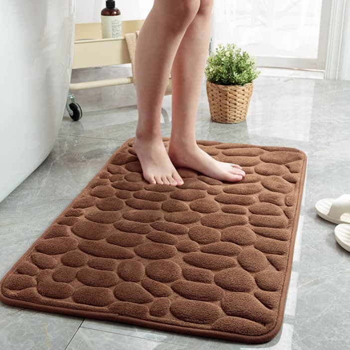 Paillasson à pavé marron antidérapant - Marron - 40x60 cm