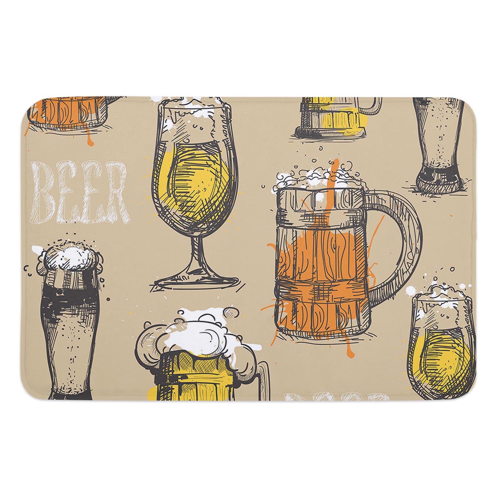 Paillasson bière vintage - S