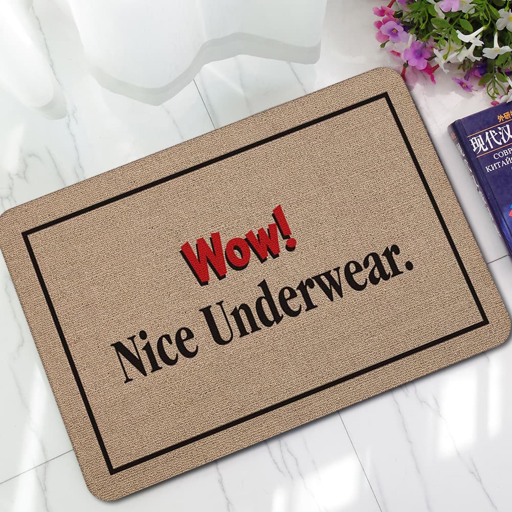 Paillasson drôle "nice underwear"